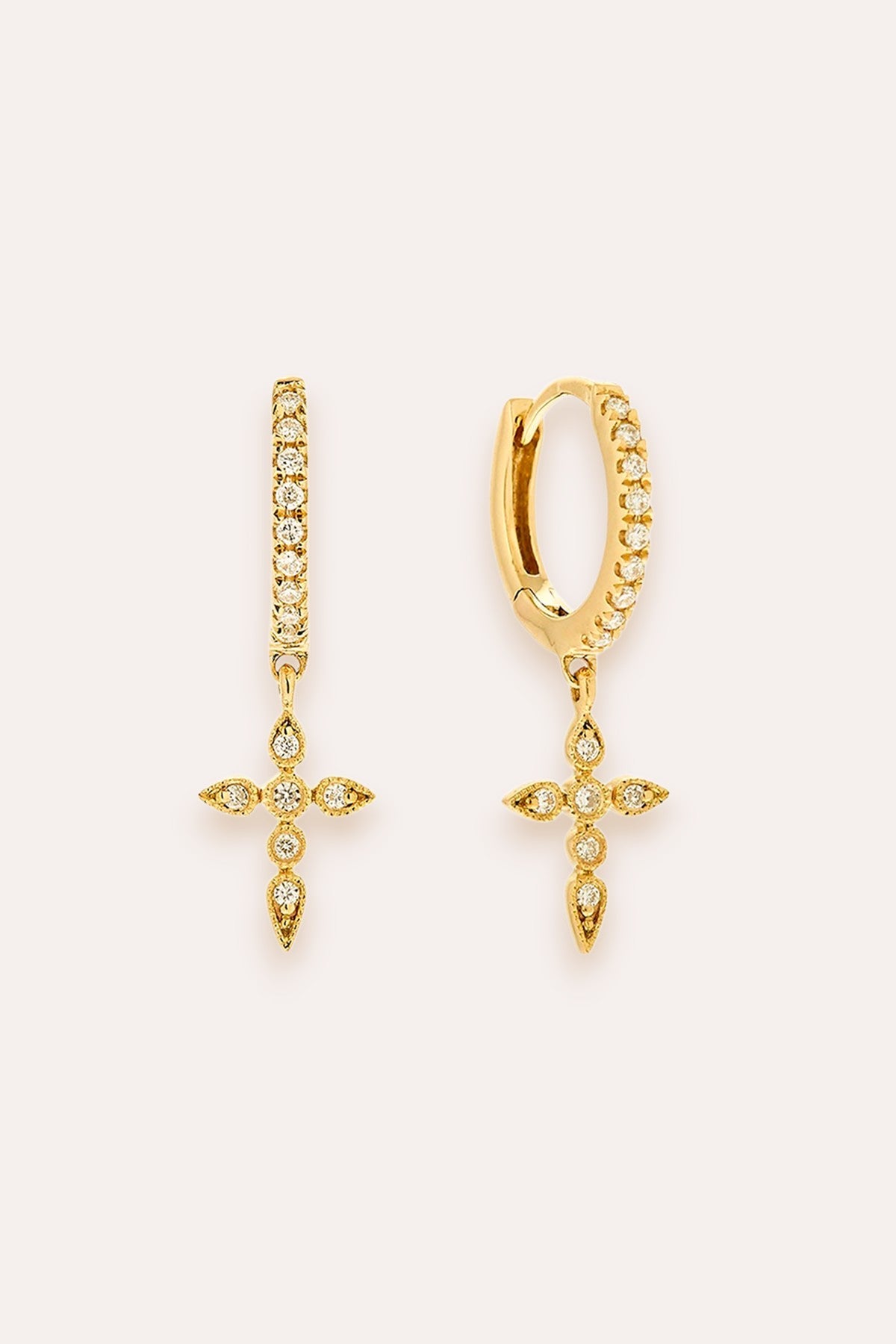 Cross Earring (Gold)