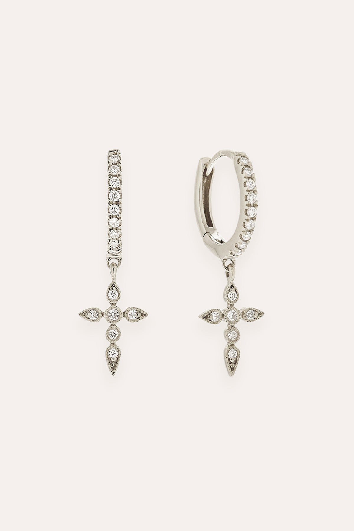 Cross Earring (Silver)