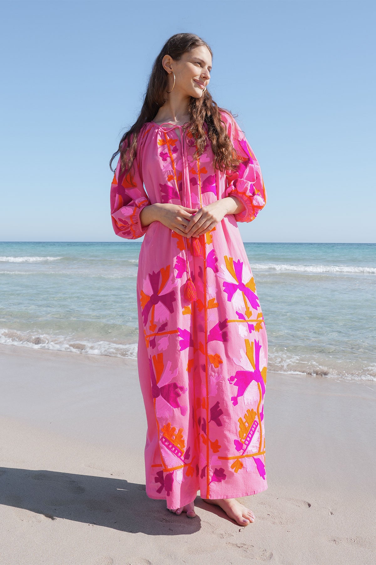 Joelle Maxi Tunic Fuchsia