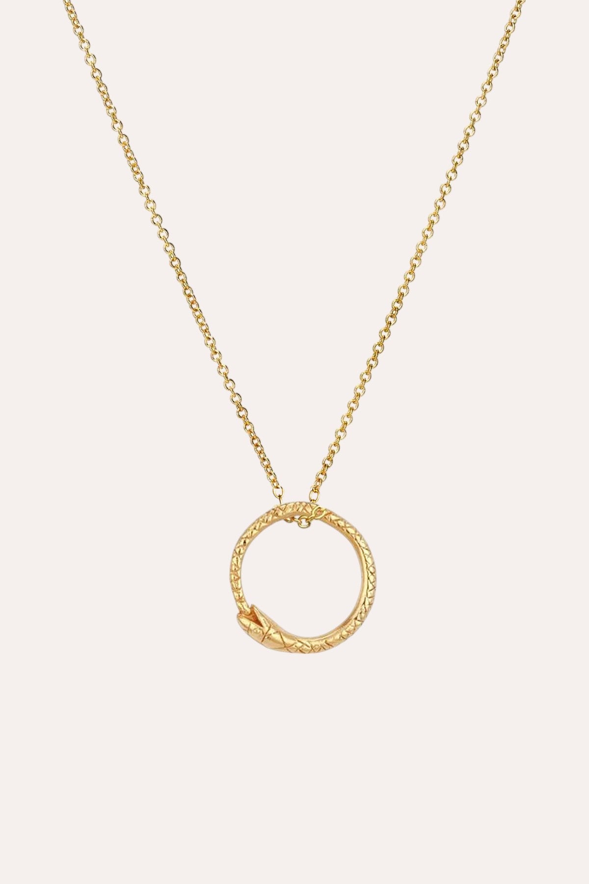 Round Snake Necklace (Gold)