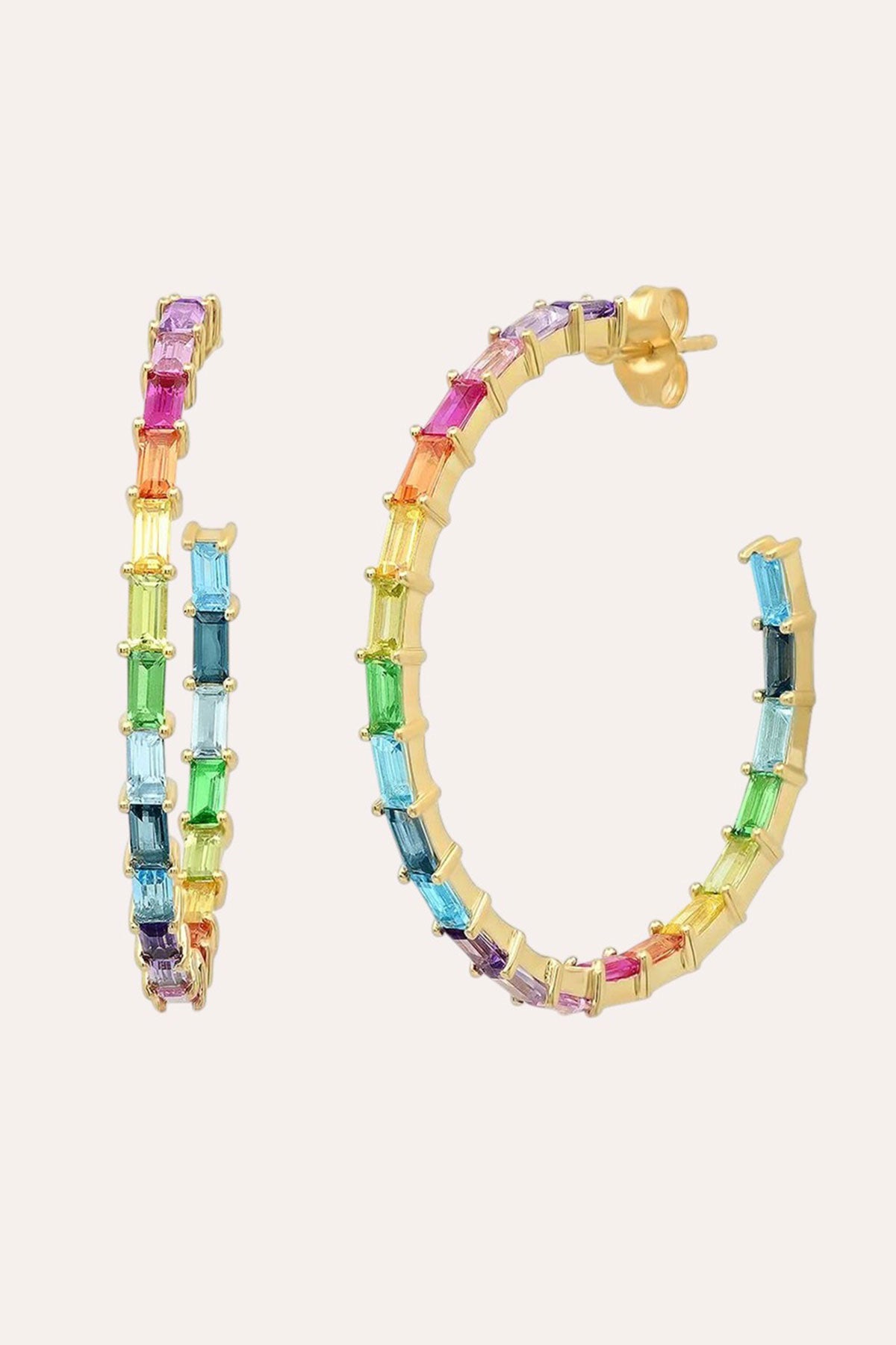 Rainbow Hoops (Gold)