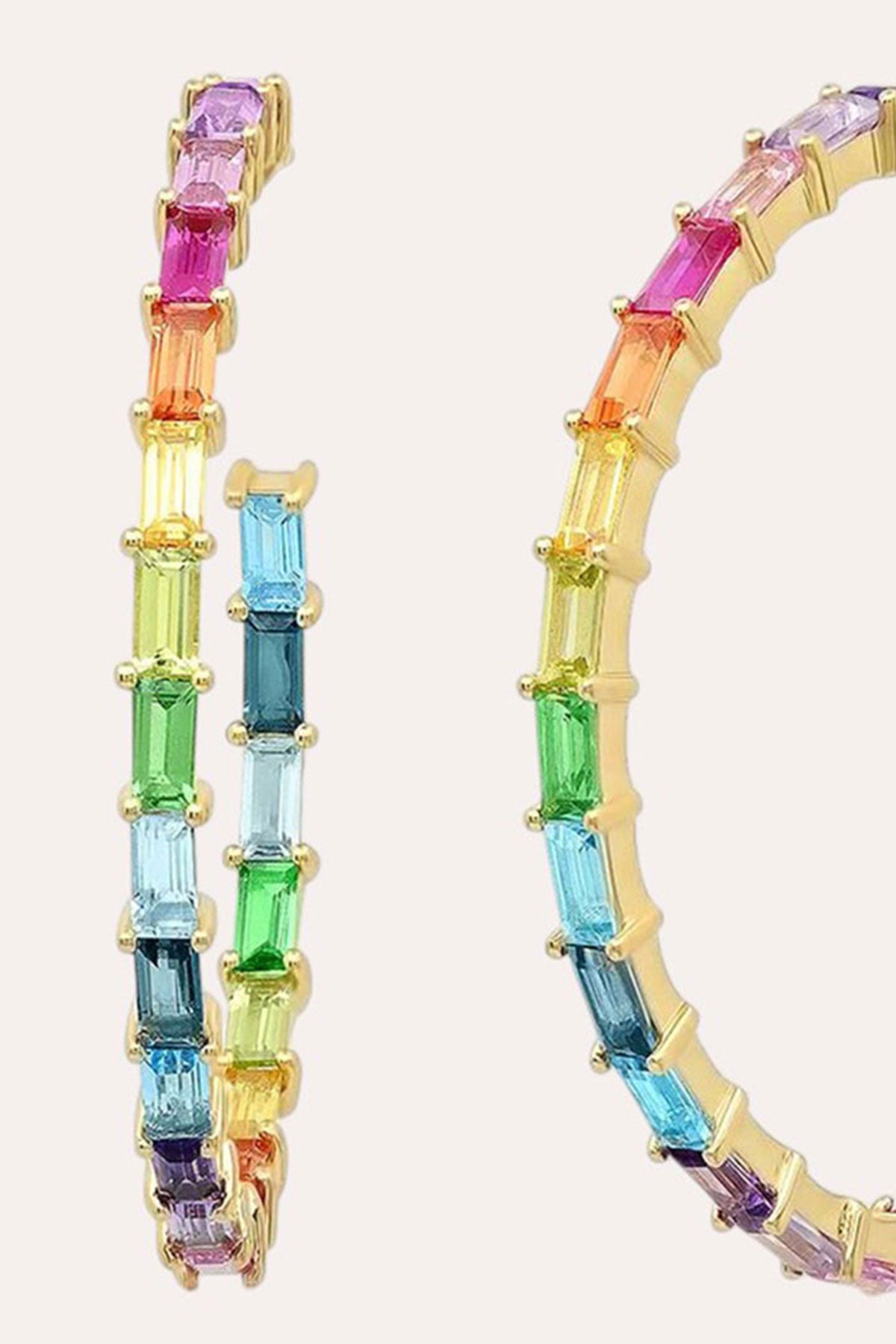 Rainbow Hoops (Gold)