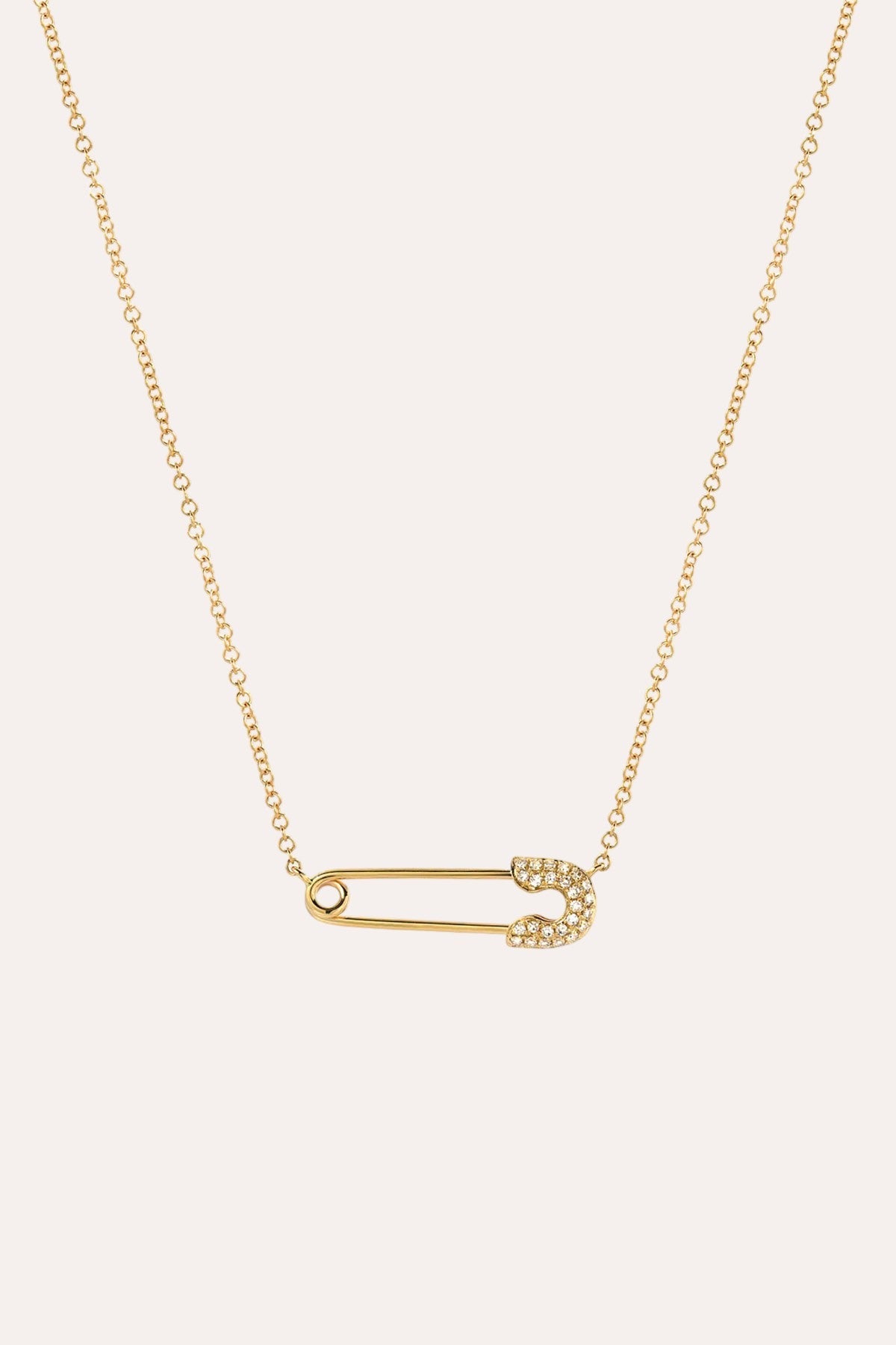 Safety Pin Necklace (Gold)