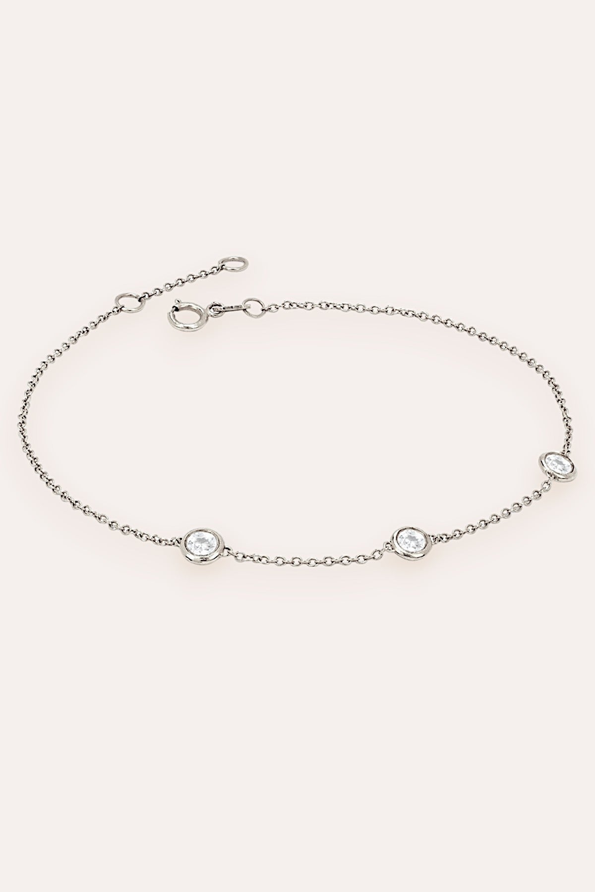 Zoe Drop Bracelet (Silver)