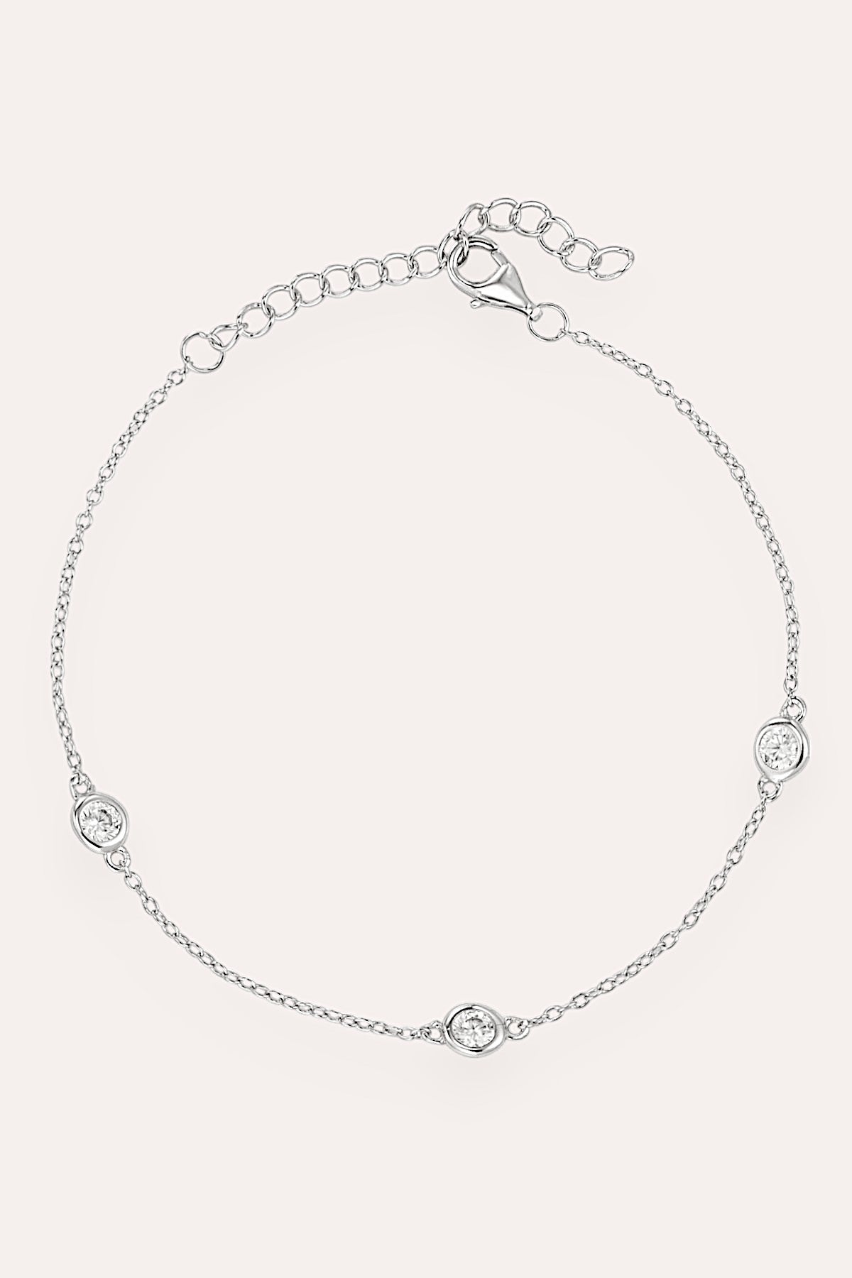 Zoe Drop Bracelet (Silver)