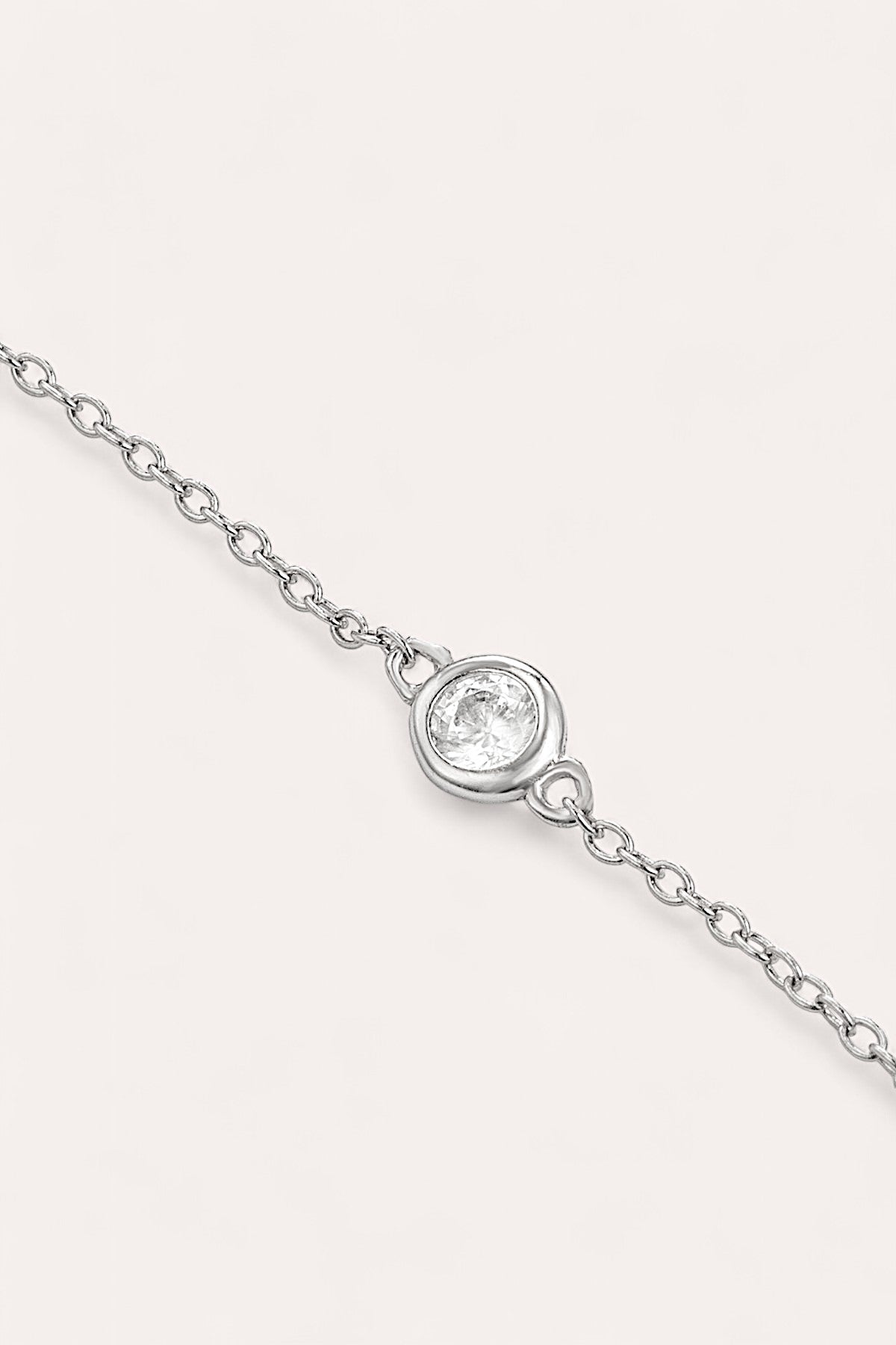 Zoe Drop Bracelet (Silver)